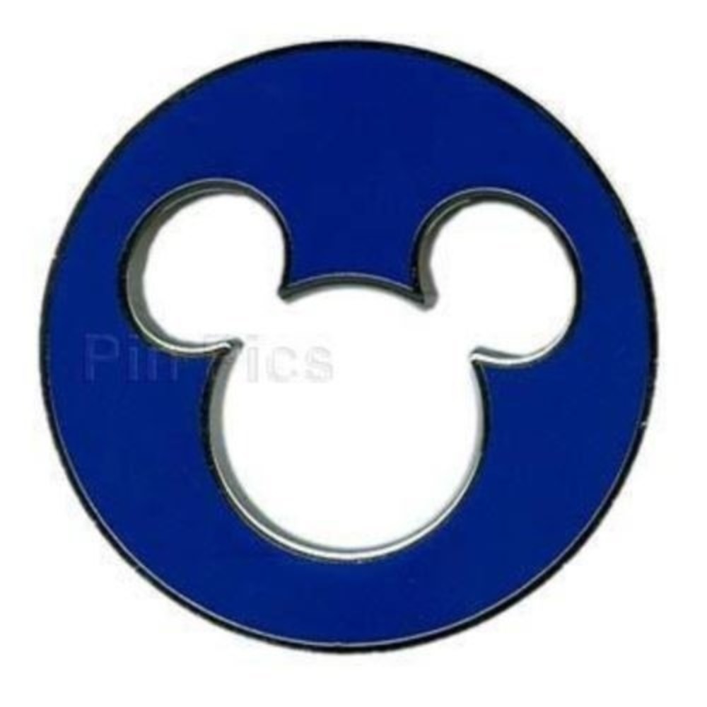 Disney Mickey Mouse Icon Blue Cutout Pin 78076